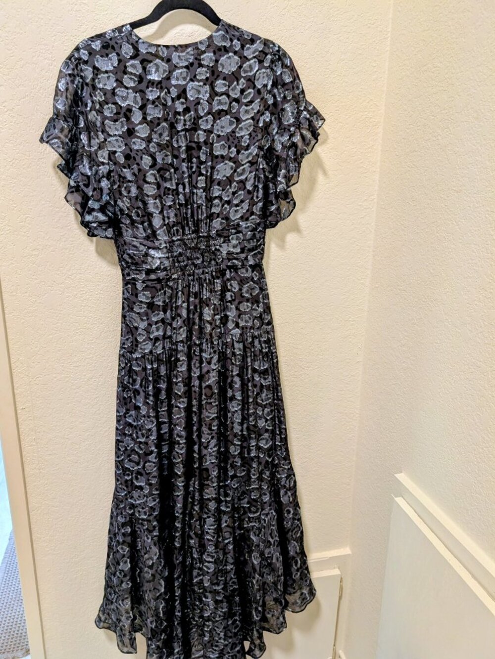 ba&sh Grace Metallic High/Low dress - Picture 3 of 5